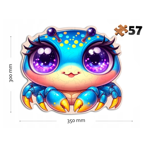 Puzzle Drewniane Krabik 57 elementów